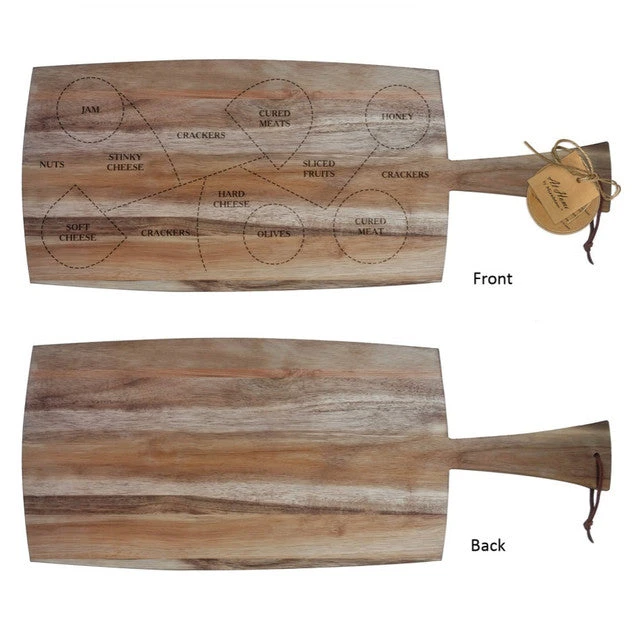 11"x28" Beginner Charcuterie Sharing Board With Handle 1 11"x28" Beginner Charcuterie Sharing Board With Handle