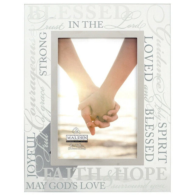 Malden Blessed Glass 4"x6" Photo Frame 1 Malden Blessed Glass 4"x6" Photo Frame