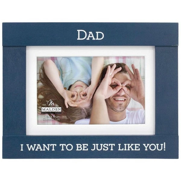 I Want To Be Just Like You Dad Blue Picture Frame Holds 4x6 Photo 1 I Want To Be Just Like You Dad Blue Picture Frame Holds 4x6 Photo