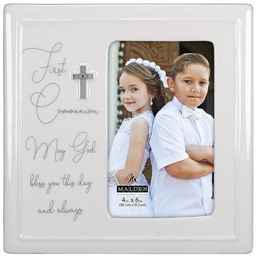 Malden First Communion Ceramic 4"x6" Photo Frame 1 Malden First Communion Ceramic 4"x6" Photo Frame