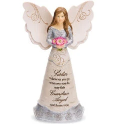 6" Sister Guardian Angel Watch Over You Figurine