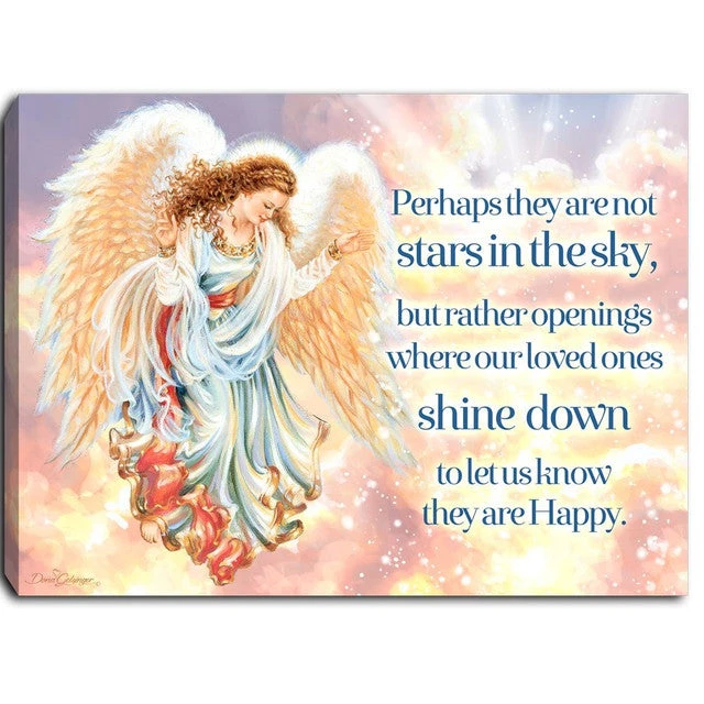 Stars In The Sky Memorial Lighted 8"x6" Canvas 1 Stars In The Sky Memorial Lighted 8"x6" Canvas