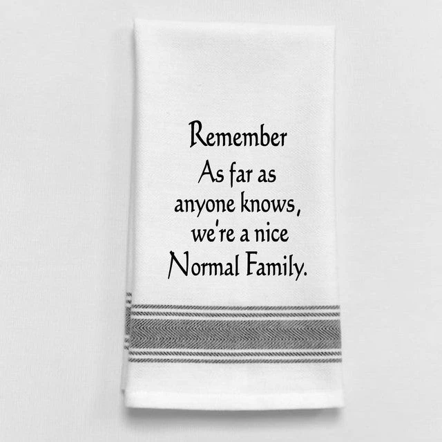 Kitchen Towel "Nice Normal Family" 1 Kitchen Towel "Nice Normal Family"