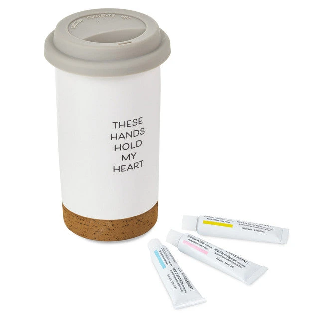 Hallmark These Hands Hold My Heart Ceramic Travel Mug, 12.5 Oz. 1 Hallmark These Hands Hold My Heart Ceramic Travel Mug, 12.5 Oz.