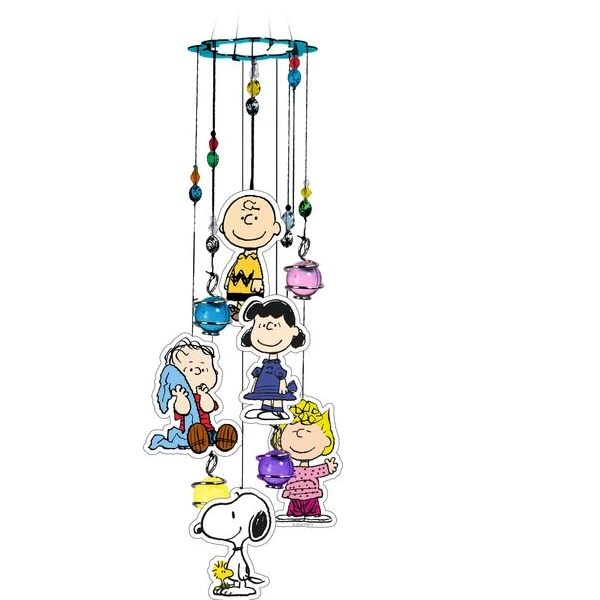 Snoopy And The Peanuts Gang 17" Metal Windchime 1 Snoopy And The Peanuts Gang 17" Metal Windchime