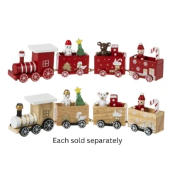Christmas Train Figurines, 8.25"