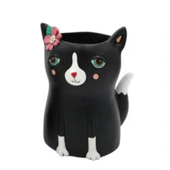 Allen Designs Black Cat Planter