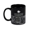 Congratulations Graduate Sentiments Black Mug 11 Oz.