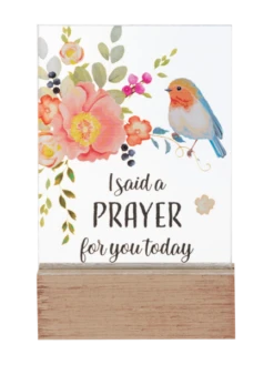 I Said A Prayer For You Today Glass Block