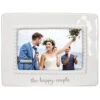 Malden The Happy Couple Ceramic Picture Frame Holds 4" X 6" Photo