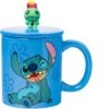 18 Oz. Disney Lilo And Stitch Mug Sculpted Scrump Lid Ohana Means Family