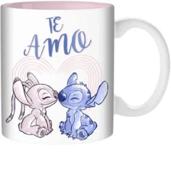 20 Oz. Disney Lilo And Stitch Kisses Te Amo Mug