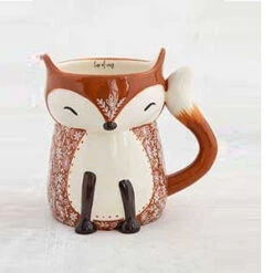 Folk Art Francis The Fox Mug Cup Of Cozy