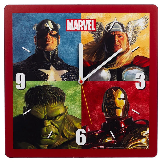 Marvel Retro 13" Square Clock 1 Marvel Retro 13" Square Clock