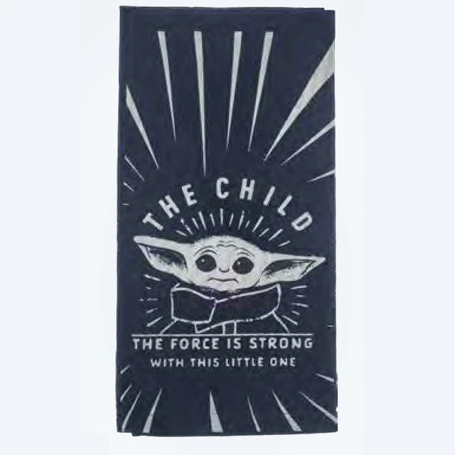 Star Wars The Mandalorian The Child Baby Yoda Grogu Tea Towel The Force Is Stronger With This Little One Black Dish Towel 1 Star Wars The Mandalorian The Child Baby Yoda Grogu Tea Towel The Force Is Stronger With This Little One Black Dish Towel