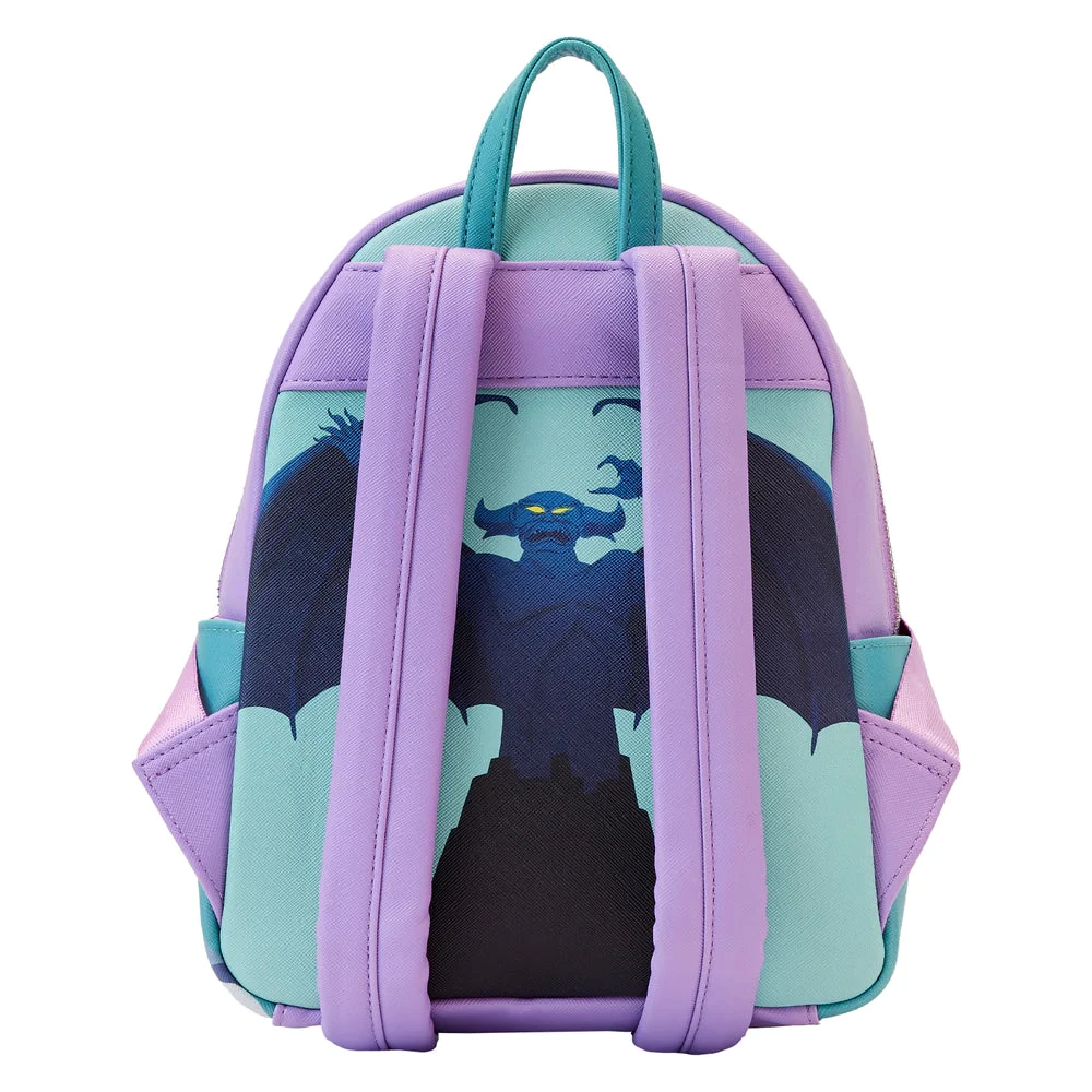 Loungefly Disney Villains Color Block Triple Pocket Mini Backpack 2 Loungefly Disney Villains Color Block Triple Pocket Mini Backpack - Image 2