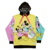 LOUNGEFLY Disney100 Mickey & Friends Classic Color Block Unisex Hoodie