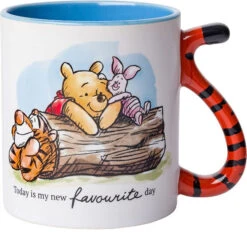 Winnie The Pooh And Friends Today Is My New Favorite Day 20 Oz. Mug With Tigger Tail Handle