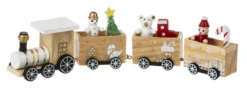 Christmas Train Figurines, 8.25" -Refined Spaces ex28015 c