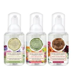 Michel Design Works Mini Foaming Hand Soap Set: Deborah's Garden, The Meadow, Sweet Floral Melody